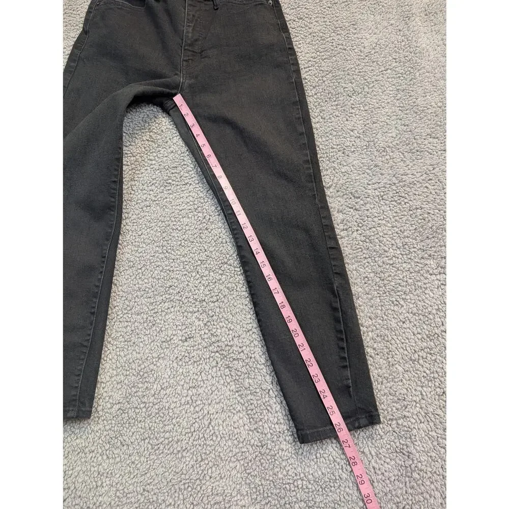 Lucky Brand Jeans Women's Size 10 Black Bridgette High Rise Skinny (0619)